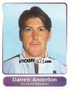 Sticker Darren Anderton - SuperPlayers 1998 PFA Collection n. 4 - Panini