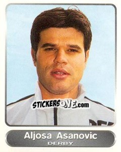 Sticker Aljosa Asanovic - SuperPlayers 1998 PFA Collection n. 9 - Panini