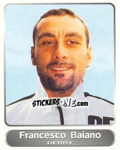 Sticker Francesco Baiano - SuperPlayers 1998 PFA Collection n. 14 - Panini