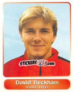 Sticker David Beckham - SuperPlayers 1998 PFA Collection n. 23 - Panini