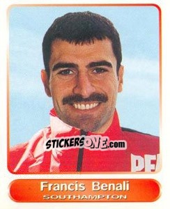 Sticker Francis Benali - SuperPlayers 1998 PFA Collection - Panini