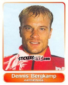 Sticker Dennis Bergkamp - SuperPlayers 1998 PFA Collection n. 28 - Panini