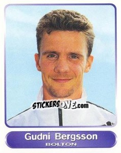 Sticker Gudni Bergsson - SuperPlayers 1998 PFA Collection - Panini