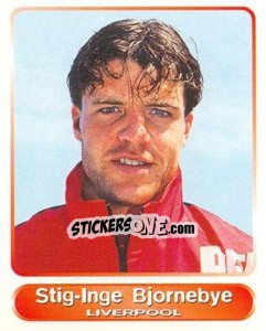 Sticker Stig-Inge Bjornebye - SuperPlayers 1998 PFA Collection n. 33 - Panini