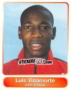 Sticker Luis Boa Morte - SuperPlayers 1998 PFA Collection n. 37 - Panini