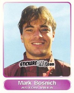 Sticker Mark Bosnich - SuperPlayers 1998 PFA Collection n. 41 - Panini