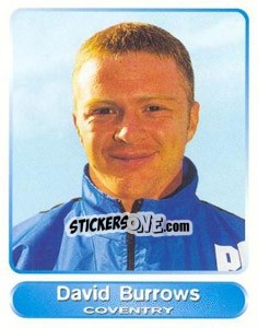 Sticker David Burrows - SuperPlayers 1998 PFA Collection - Panini