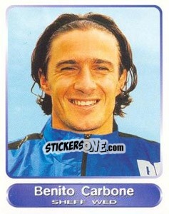 Sticker Benito Carbone - SuperPlayers 1998 PFA Collection n. 53 - Panini