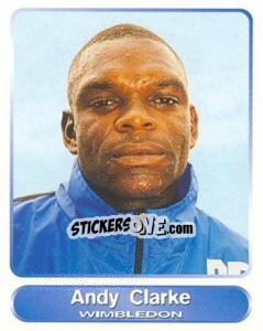 Sticker Andy Clarke - SuperPlayers 1998 PFA Collection n. 58 - Panini