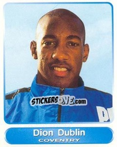 Sticker Dion Dublin - SuperPlayers 1998 PFA Collection n. 84 - Panini