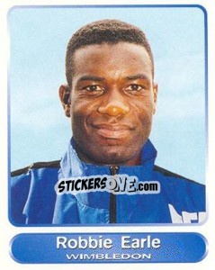 Sticker Robbie Earle - SuperPlayers 1998 PFA Collection n. 87 - Panini