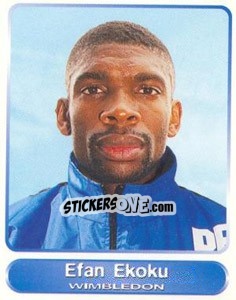 Sticker Efan Ekoku - SuperPlayers 1998 PFA Collection n. 91 - Panini