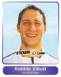 Sticker Robbie Elliott - SuperPlayers 1998 PFA Collection - Panini