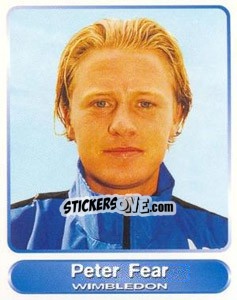 Sticker Peter Fear - SuperPlayers 1998 PFA Collection - Panini