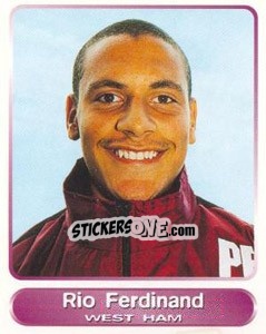 Sticker Rio Ferdinand - SuperPlayers 1998 PFA Collection n. 101 - Panini