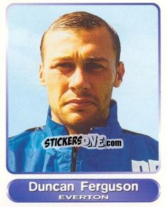 Sticker Duncan Ferguson - SuperPlayers 1998 PFA Collection n. 102 - Panini