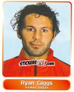 Sticker Ryan Giggs - SuperPlayers 1998 PFA Collection n. 116 - Panini