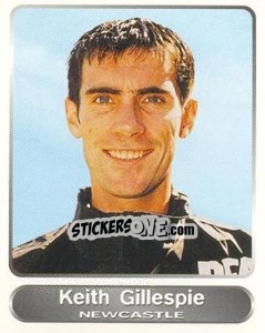Sticker Keith Gillespie - SuperPlayers 1998 PFA Collection n. 117 - Panini