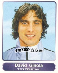 Sticker David Ginola - SuperPlayers 1998 PFA Collection n. 118 - Panini