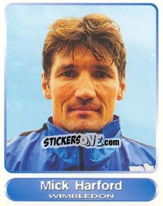 Sticker Mick Harford - SuperPlayers 1998 PFA Collection n. 131 - Panini