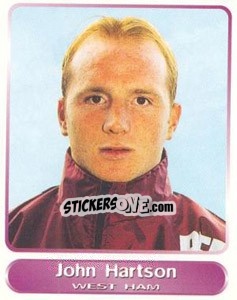 Sticker John Hartson - SuperPlayers 1998 PFA Collection n. 133 - Panini