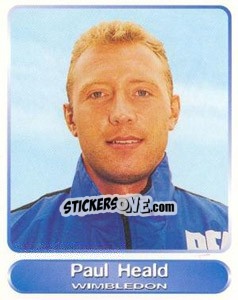 Sticker Paul Heald - SuperPlayers 1998 PFA Collection - Panini