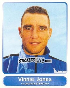 Sticker Vinnie Jones - SuperPlayers 1998 PFA Collection n. 168 - Panini
