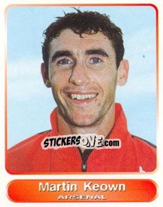 Sticker Martin Keown - SuperPlayers 1998 PFA Collection n. 174 - Panini