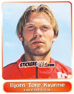 Sticker Bjorne Tore Kvarme - SuperPlayers 1998 PFA Collection n. 179 - Panini