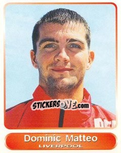 Sticker Dominic Matteo - SuperPlayers 1998 PFA Collection n. 203 - Panini