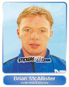 Sticker Brian McAllister - SuperPlayers 1998 PFA Collection n. 205 - Panini