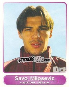 Sticker Savo Milisevic - SuperPlayers 1998 PFA Collection - Panini