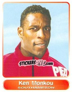 Sticker Ken Monkou - SuperPlayers 1998 PFA Collection n. 217 - Panini