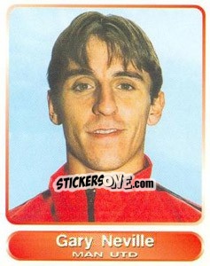 Sticker Gary Neville - SuperPlayers 1998 PFA Collection n. 227 - Panini