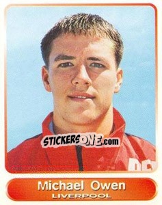 Sticker Michael Owen - SuperPlayers 1998 PFA Collection n. 239 - Panini