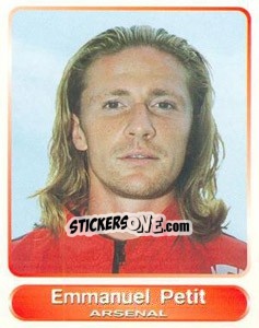 Cromo Emmanuel Petit - SuperPlayers 1998 PFA Collection - Panini