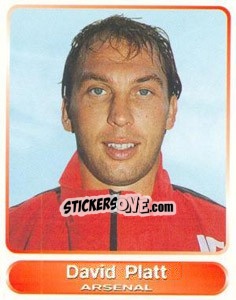 Sticker David Platt - SuperPlayers 1998 PFA Collection n. 256 - Panini