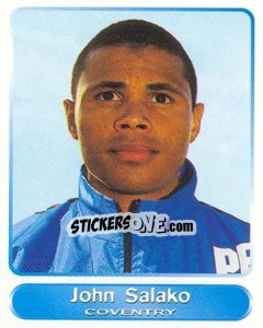 Sticker John Salako - SuperPlayers 1998 PFA Collection n. 282 - Panini