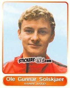 Sticker Ole Gunnar Solskjaer - SuperPlayers 1998 PFA Collection n. 302 - Panini
