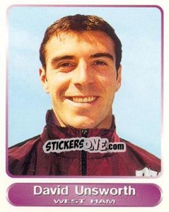 Sticker David Unsworth - SuperPlayers 1998 PFA Collection n. 327 - Panini