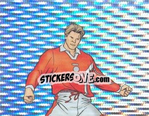 Sticker David Beckham - SuperPlayers 1998 PFA Collection n. AA - Panini