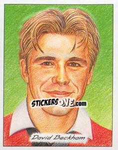 Sticker David Beckham - SuperPlayers 1998 PFA Collection - Panini