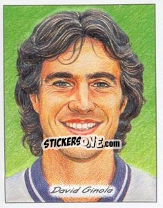 Sticker David Ginola - SuperPlayers 1998 PFA Collection n. P8 - Panini