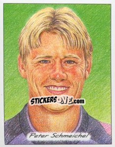 Sticker Peter Schmeichel - SuperPlayers 1998 PFA Collection n. P16 - Panini