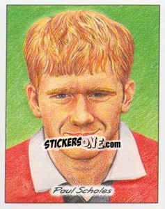 Sticker Paul Scholes - SuperPlayers 1998 PFA Collection n. P17 - Panini