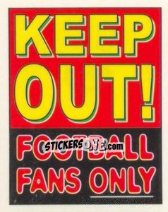 Sticker Favourite football sayings - SuperPlayers 1998 PFA Collection - Panini