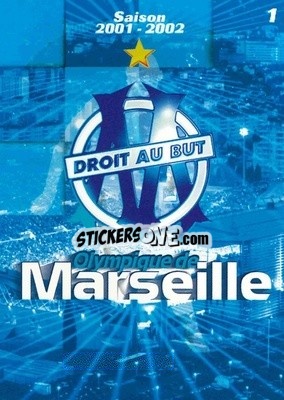 Sticker Logo équipe - Olympique de Marseille 2001-2002
 - Panini