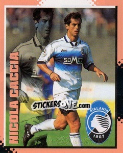 Sticker Nicola Caccia - Calcio D'Inizio 1997-1998 n. 9 - Merlin