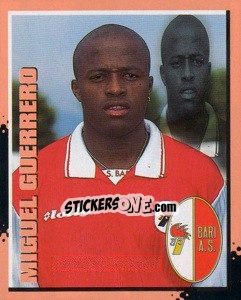 Sticker Miguel Guerrero - Calcio D'Inizio 1997-1998 - Merlin