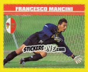 Figurina Francesco Mancini - Calcio D'Inizio 1997-1998 - Merlin